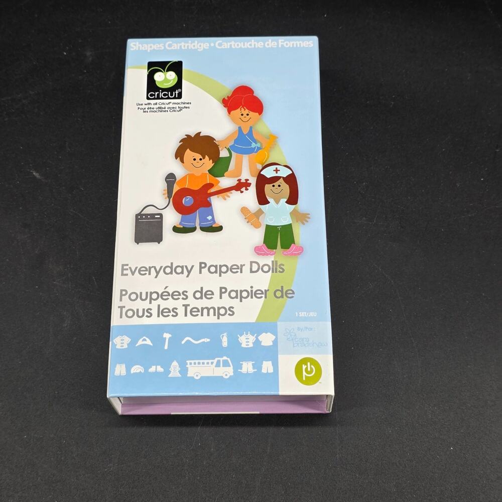 Cricut Everyday Paper Dolls Die Cutting Cartridge for Cricut Shapes w/Overlay